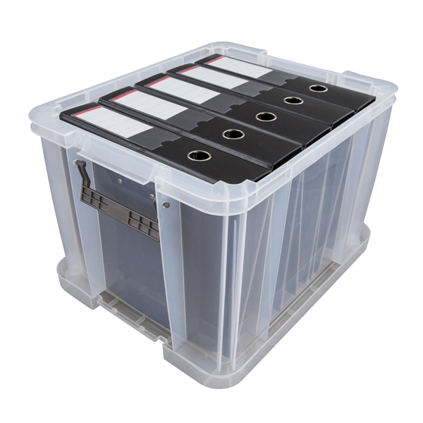 Clear 36 Litre Plastic Storage Boxes