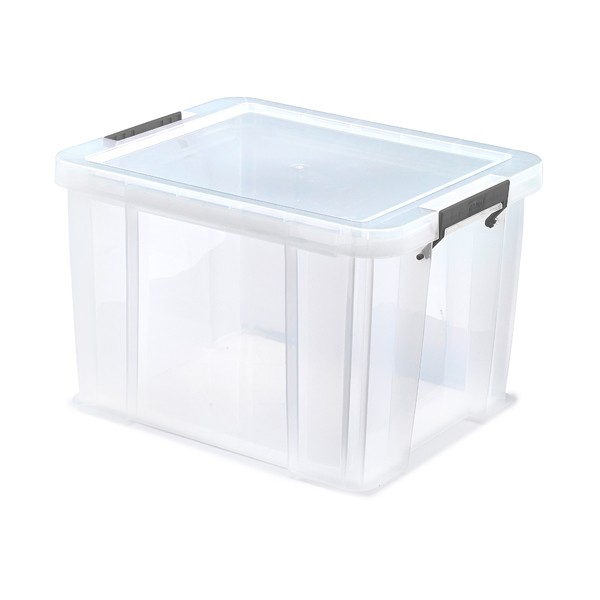 Clear 36 Litre Plastic Storage Boxes