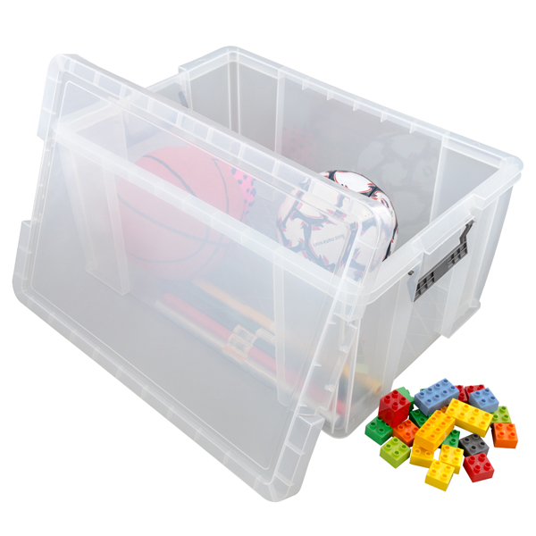 Clear 70 Litre Plastic Storage Boxes