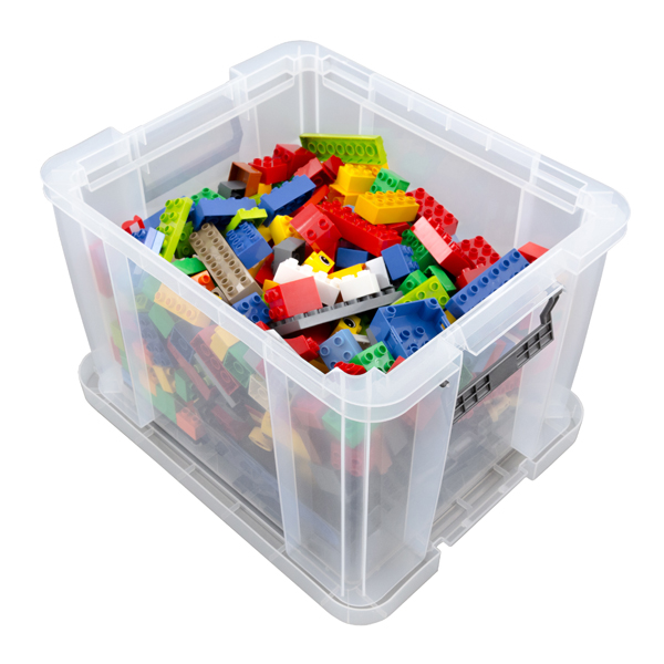 Clear 36 Litre Plastic Storage Boxes