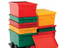 Coloured Bale Arm Stack Nest Containers