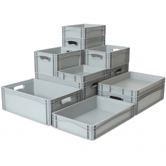 Euro Stacking Containers With and Without Lids | Folding Containers