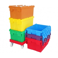 Attached Lid Containers / Plastic Crates