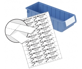 Printable Card Labels for RK Range Shelf Trays