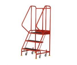 Ref: S040 Premier Commercial Mobile steps - 3 Tread (24kgs)