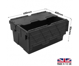 Black Recycled Plastic Crates