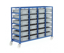 CT226P Small Parts Storage Tray Rack With 24 Euro Containers