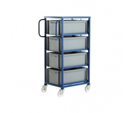 CT604P Mobile Tray Rack With 4 Euro Containers