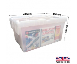 Clear Plastic Crates 55 Litres