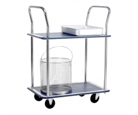 Lightweight 2 Shelf Trolley