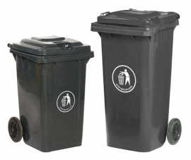 Black Grey Wheelie Bins