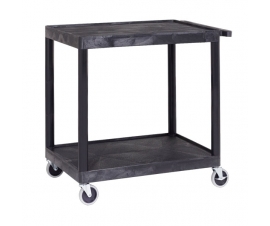 Strong Plastic Shelf Trolley with 2 Shelves