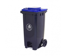 120 Litre Wheeled Bin in Blue