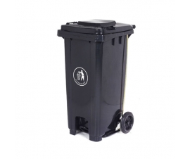 120 Litre Wheeled Bin in Dark Grey