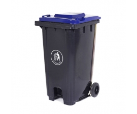 240 Litre Wheeled Bin With Blue Lid