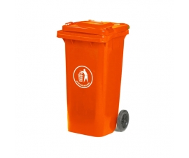 120 Litre Red Wheeled Bin