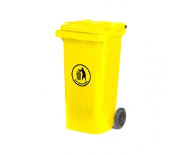 120 Litre Yellow Wheeled Bin