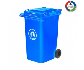 240 Litre Coloured Wheeled Bin In Blue