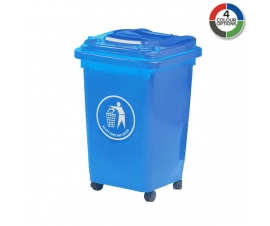 50 Litre Bin With Wheels in BLue