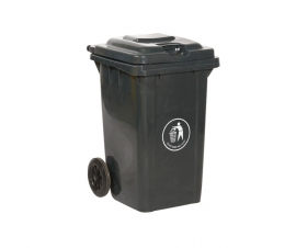 80 Litre Wheeled Bin In Grey