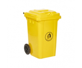 80 Litre Wheeled Bins In Yellow