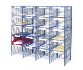 Mailroom Sorting Unit In Blue