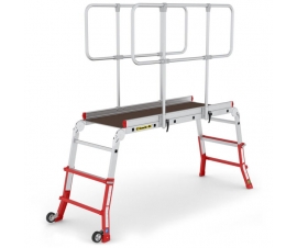 Telescopic Work Platform Extended With Guards