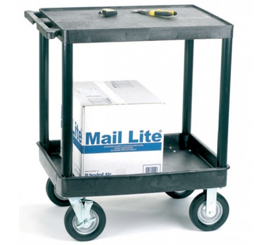 Heavy Duty Plastic 2 Shelf Trolley