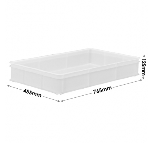 Plas M211B Stacking Confectionery Trays 30 Litre Solid sides and base ...