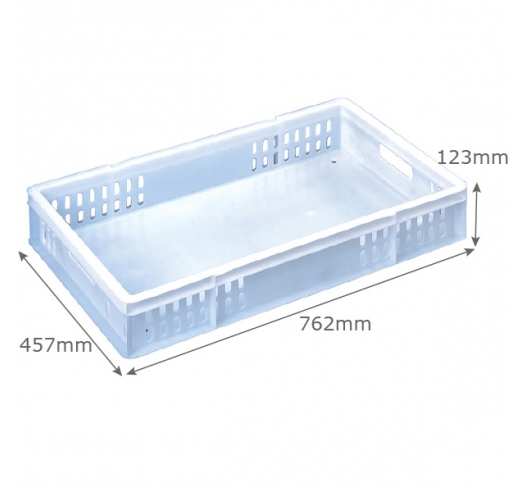 RB318506* Stacking Confectionery Trays 32 Litre Vented (762 x 457 x ...