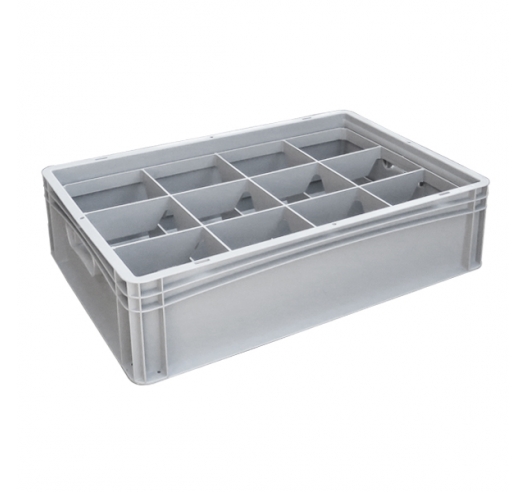 Basicline Euro Container With 12 Compartments