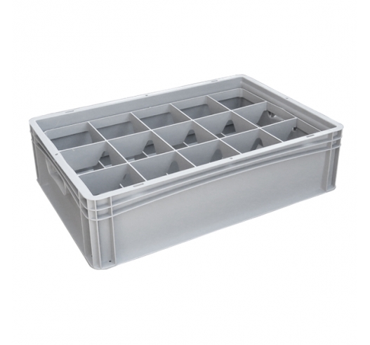 Basicline Euro Container With 15 Compartments