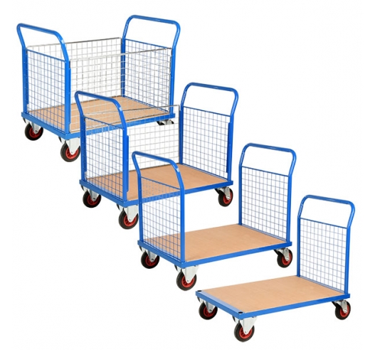 '500 Series' Platform Truck With Mesh Panels Group Example