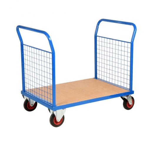 Double End Platform Truck With Mesh Panels