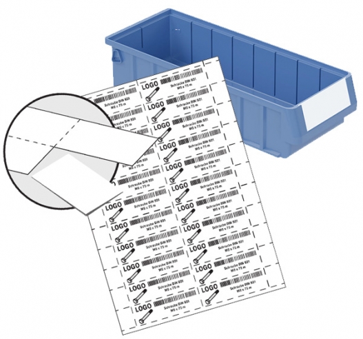 Printable Card Labels for RK Range Shelf Trays