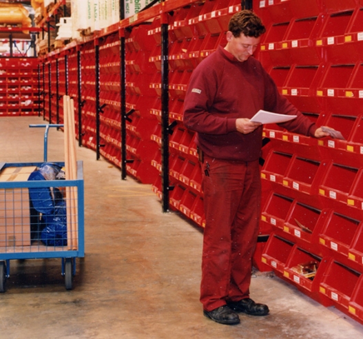 Example of Picking Bins In Use