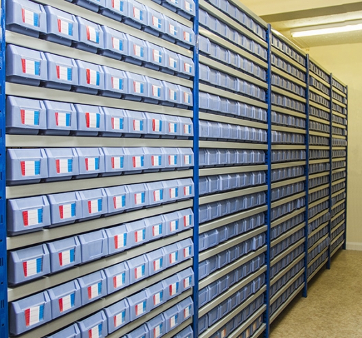 Example of Shelf Trays on Racks