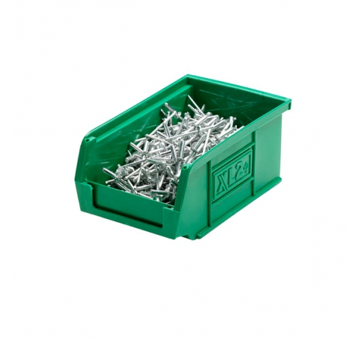 XL2 Picking Bin in Green With Contents