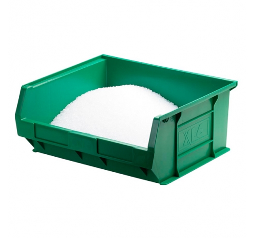 XL6 Picking Bin in Green With Contents