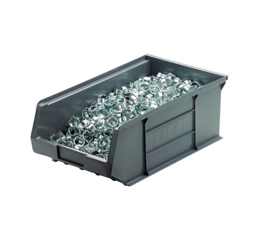 XL4 Picking Bin in Recycled Grey With Contents