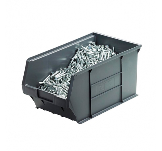 XL5 Picking Bin in Recycled Grey With Contents