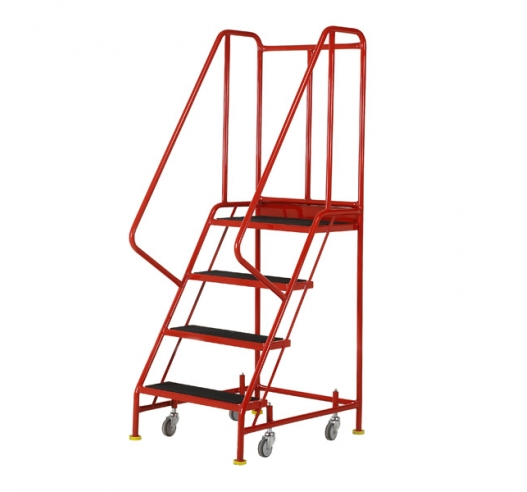 Ref: S044 Premier Commercial Mobile steps - 4 Tread (28kgs)