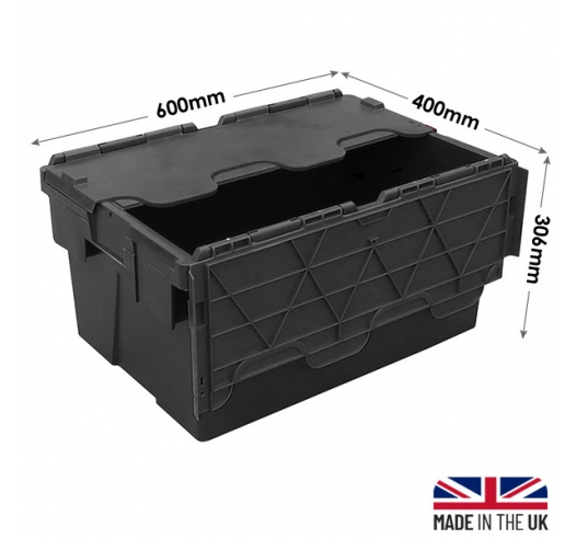 Black Recycled Plastic Crates