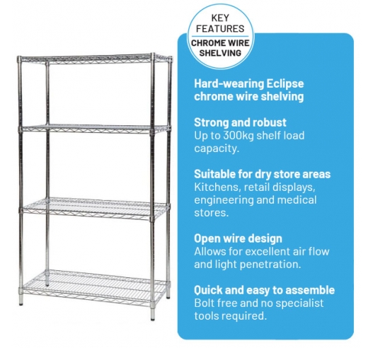 Chrome Wire Shelving Information