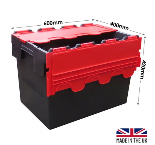 80 Litre Attached Lid Container