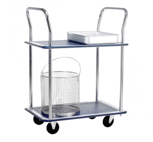 Lightweight 2 Shelf Trolley