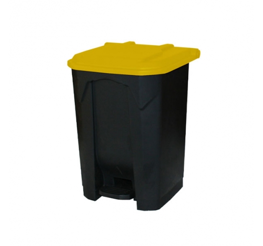 50 Litre Bin With Yellow Lid