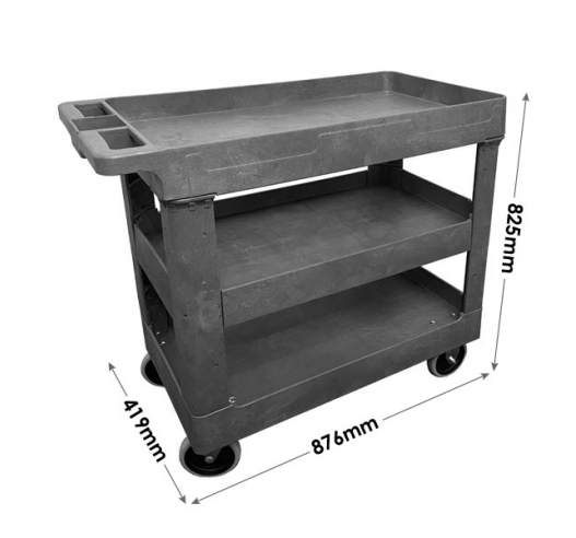 Plastic Service Trolley Dimensions