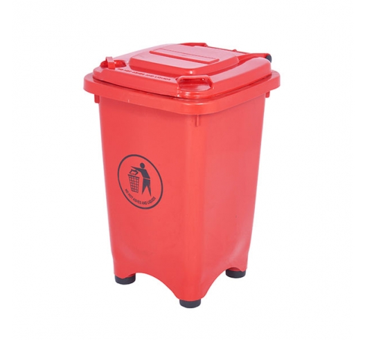 50 Litre Bin In Red