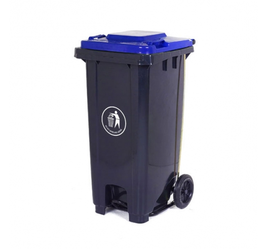 120 Litre Wheeled Bin in Blue